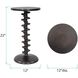 Cairns 22 X 12 inch Graphite Drink Table